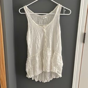 White flowy tank